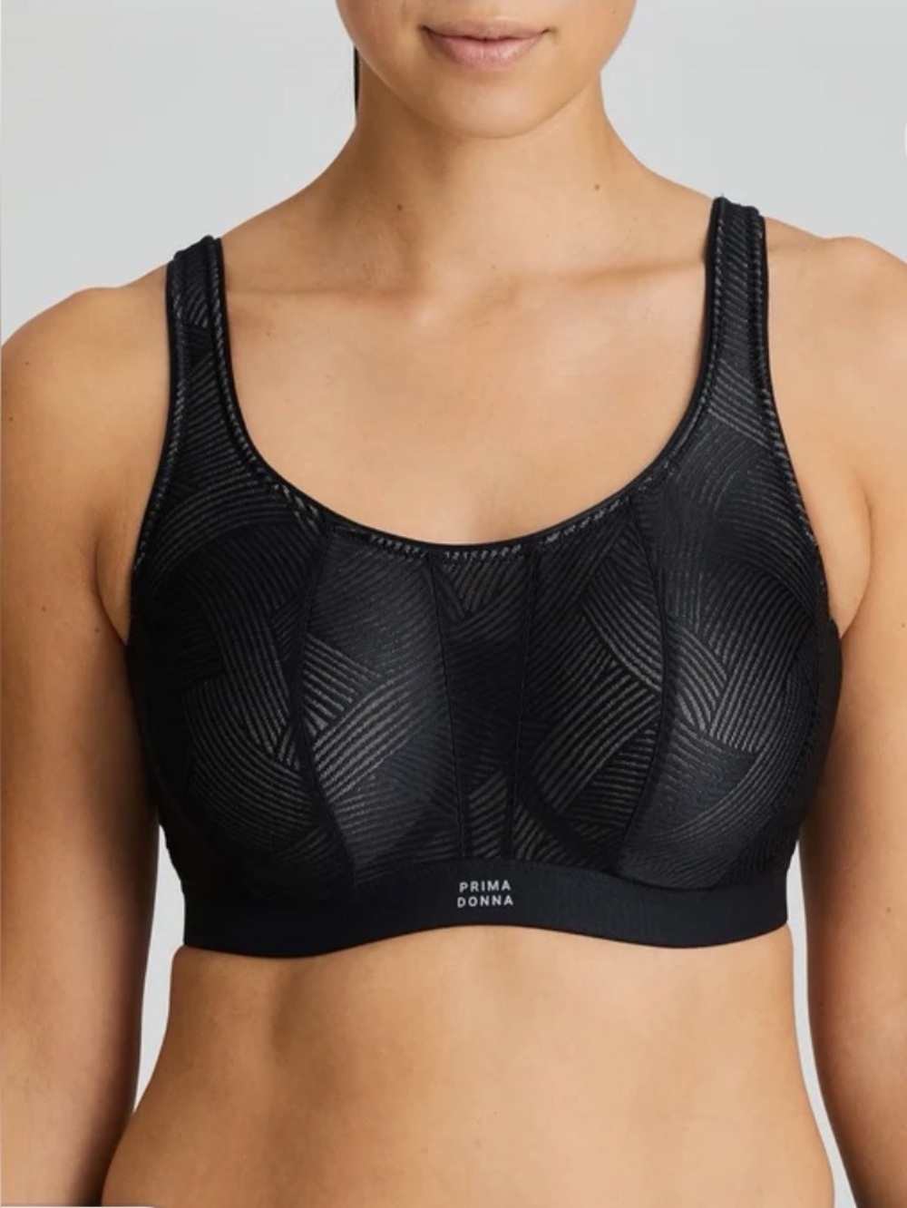 PrimaDonna Underwire Sport The Game Sports Bra Size 32G (32DDDD) Black